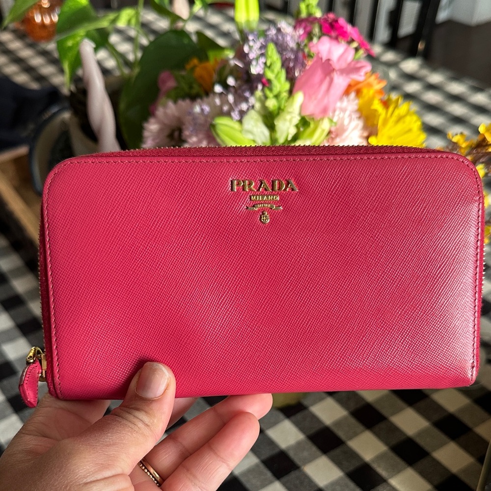 Prada Zip Wallet - Authentic
